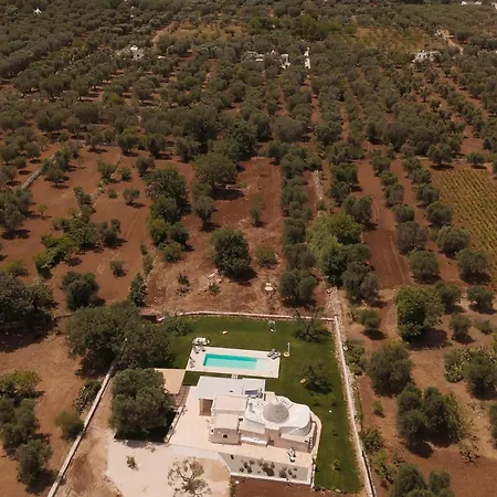 Panoramic Trullo Tramonto With Pool 度假居 圣米凯莱萨伦蒂诺