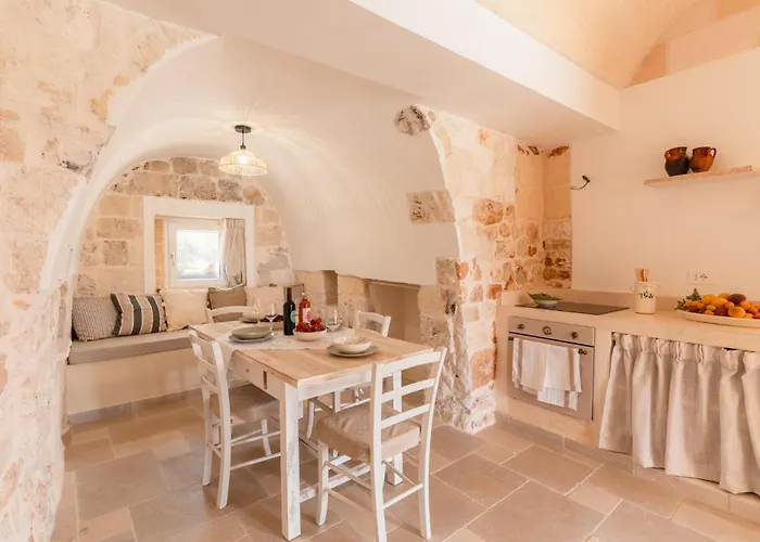 Tatil Evi Panoramic Trullo Tramonto With Pool