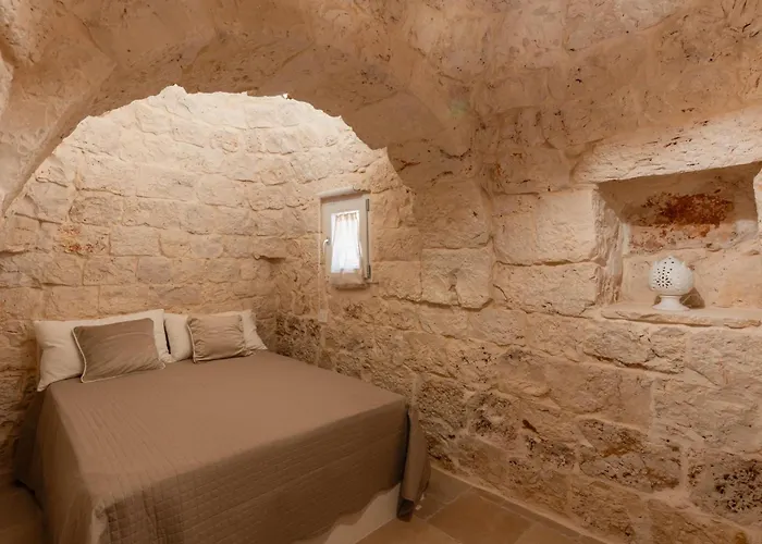 בית נופש Panoramic Trullo Tramonto With Pool